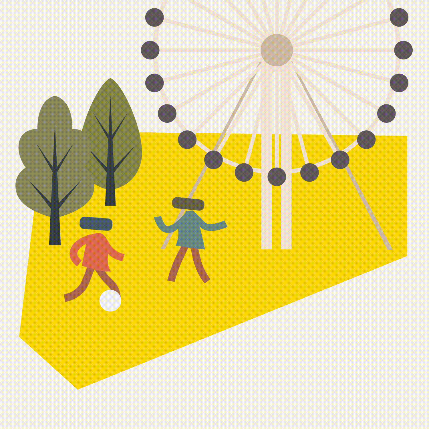 Illustration for The Potential of Places (Adaptive Neighbourhoods): How cities adapt to the people who live in them — across a lifetime.